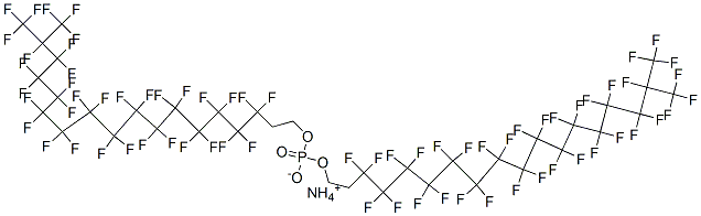 CAS 登录号：93776-28-4， 双[15-(三氟甲基)全氟十六烷基乙基]磷酸酯铵盐