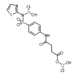 CAS 登录号：93777-68-5， 4-{[氯(羟基)铋ino]氧基}-N-(4-{[氯(羟基)铋ino](1,3-噻唑-2-基)氨基磺酰基}苯基)-4-氧代丁酰胺