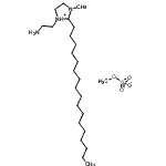 CAS#: 93783-25-6, 1-(2-Aminoethyl)-2-heptadecyl-3-methylimidazolidin-1-ium methyl sulfate