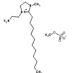 CAS#: 93783-37-0, 1-(2-Aminoethyl)-3-methyl-2-undecylimidazolidin-1-ium methyl sulfate
