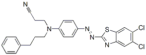 CAS#: 93805-38-0, 3-[[4-[(5,6-Dichlorobenzothiazol-2-Yl)Azo]Phenyl](3-Phenylpropyl)Amino]Propiononitrile