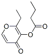CAS 登录号：93805-72-2， 2-乙基-4-氧代-4H-吡喃-3-基 丁酸酯
