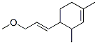 CAS 登录号：93840-76-7， 4-(3-甲氧基丙-1-烯-1-基)-1,3-二甲基环己烯