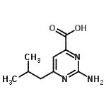 CAS 登录号：938458-90-3， 2-氨基-6-异丁基-4-嘧啶羧酸