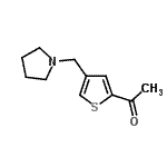 CAS#: 938458-96-9, 1-[4-(1-Pyrrolidinylmethyl)-2-thienyl]ethanone
