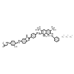 CAS#: 93857-60-4, 2-[[4-[(E)-2-[2-[4-[(E)-2-[1-amino-8-hydroxy-7-[(E)-2-phenyldiazenyl]-3,6-disulfo-2-naphthalenyl]diazenyl]phenyl]-1H-benzimidazol-6-yl]diazenyl]-3-hydroxyphenyl]amino]-Acetate sodium salt (1:3)
