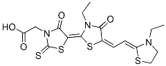 CAS 登录号：93857-81-9， 5-(3-乙基-5-((3-乙基噻唑烷-2-亚基)乙亚基)-4-氧代噻唑烷-2-亚基)-4-氧代-2-硫酮噻唑烷-3-乙酸
