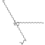 CAS 登录号:93882-50-9, 2,2-二(1-十八碳烯-1-基)-4,15-二氧代-5,8,11,14-四氧杂十八烷-1,18-二酸