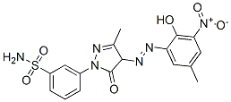 CAS 登录号：93893-60-8， 3-[4,5-二氢-4-[(2-羟基-5-甲基-3-硝基苯基)偶氮]-3-甲基-5-氧代-1H-吡唑-1-基]苯磺酰胺