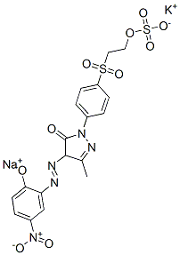CAS#: 93904-46-2, 2,4-Dihydro-4-((2-Hydroxy-5-Nitrophenyl)Azo)-5-Methyl-2-(4-((2-(Sulphooxy)Ethyl)Sulphonyl)Phenyl)-3H-Pyrazol-3-One Potassium Sodiumsalt