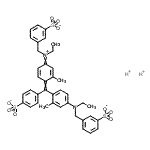 CAS 登录号：93917-96-5， 二氢3-[(乙基{4-[{4-[乙基(3-磺酸苄基)氨基]-2-甲基苯基}(4-磺酸苯基)亚甲基]-3-甲基-2,5-环己二烯-1-亚基}铵基)甲基]苯磺酸酯