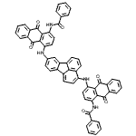CAS 登录号：93918-41-3， N,N'-{3,8-荧蒽二基二[亚氨基(9,10-二氧代-9,10-二氢蒽-4,1-二基)]}二苯甲酰胺