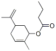 CAS 登录号:93919-04-1, 2-甲基-5-(1-甲基乙烯)-2-环己烯-1-基丁酸酯