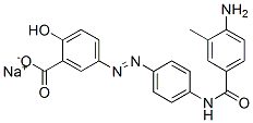 CAS#: 93919-25-6, Sodium 5-[[4-[(4-Amino-3-Methylbenzoyl)Amino]Phenyl]Azo]Salicylate