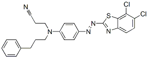CAS#: 93942-24-6, 3-[[4-[(6,7-Dichlorobenzothiazol-2-Yl)Azo]Phenyl](3-Phenylpropyl)Amino]Propiononitrile