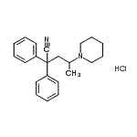 CAS 登录号：93942-55-3， 2,2-二苯基-4-(1-哌啶基)戊腈盐酸盐(1:1)