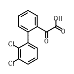 CAS 登录号：93942-57-5， (2',3'-二氯-2-联苯基)(氧代)乙酸