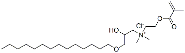 CAS#: 93942-68-8, [2-Hydroxy-3-(Tetradecyloxy)Propyl]Dimethyl[2-[(2-Methyl-1-Oxoallyl)Oxy]Ethyl]Ammonium Chloride