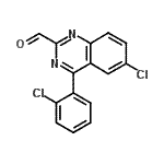 CAS 登录号：93955-15-8， 6-氯-4-(2-氯苯基)-2-喹唑啉甲醛