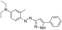 CAS 登录号：93963-73-6， N,N-二乙基-3-甲基-4-[(5-苯基-1H-吡唑-3-基)偶氮]苯胺