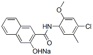 CAS 登录号:93964-23-9, N-(4-氯-2-甲氧基-5-甲基苯基)-3-羟基萘-2-甲酰胺钠盐
