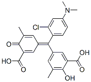 CAS 登录号：93964-61-5， 5-[(3-羧基-5-甲基-4-氧代-2,5-环六二烯-1-亚基)[2-氯-4-(二甲基氨基)苯基]甲基]-3-甲基水杨酸