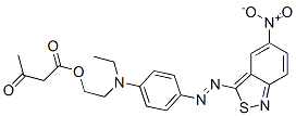 CAS#: 93981-75-0, 2-[Ethyl[4-[(5-Nitro-2,1-Benzisothiazol-3-Yl)Azo]Phenyl]Amino]Ethyl Acetoacetate