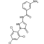 CAS 登录号：939889-30-2， 3-氨基-N-[5-氧代-1-(2,4,6-三氯苯基)-2,5-二氢-1H-吡唑-3-基]苯甲酰胺