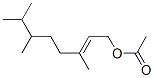 CAS 登录号：94021-80-4， 3,6,7-三甲基辛-2-烯-1-基醋酸酯
