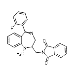 CAS 登录号：94030-96-3， 2-{[5-(2-氟苯基)-1-甲基-2,3-二氢-1H-1,4-苯并二氮杂卓-2-基]甲基}-1H-异吲哚-1,3(2H)-二酮