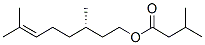 CAS 登录号：94086-64-3， (S)-3,7-二甲基辛-6-烯基异戊酸酯