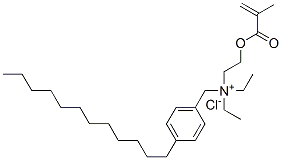 CAS#: 94086-89-2, (4-Dodecylbenzyl)Diethyl[2-[(2-Methyl-1-Oxoallyl)Oxy]Ethyl]Ammonium Chloride