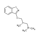 CAS 登录号：94087-29-3， 3-(1,2-苯并噻唑-3-基氧基)-N,N,2-三甲基-1-丙胺