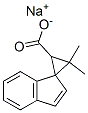 CAS 登录号：94088-92-3， 3,3-二甲基螺[环丙烷-1,1'-[1H]茚]-2-羧酸钠