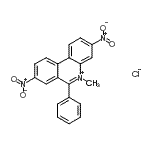 CAS 登录号：94094-42-5， 5-甲基-3,8-二硝基-6-苯基菲啶鎓氯化物
