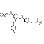 CAS#: 94107-63-8, N-(2-{3,4-Bis[(4-methylbenzoyl)oxy]phenyl}-2-oxoethyl)-2-methyl-2-propanaminium trifluoroacetate