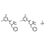 CAS 登录号：94109-62-3， 二{N-苄基-N-[2-(3,5-二羟基苯基)-2-氧代乙基]-2-甲基-2-丙铵}硫酸盐