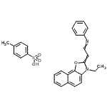 CAS#: 94109-69-0, 2-(3-Ethylnaphtho[2,1-d][1,3]oxazol-2(3H)-ylidene)-N-phenylethanimine 4-methylbenzenesulfonate (1:1)
