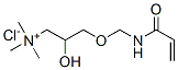 CAS#: 94110-15-3, [2-Hydroxy-3-[[(1-Oxoallyl)Amino]Methoxy]Propyl]Trimethylammonium Chloride