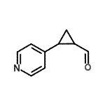 CAS 登录号：941717-10-8， 2-(4-吡啶基)环丙烷甲醛