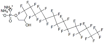 CAS 登录号：94200-48-3， 4,4,5,5,6,6,7,7,8,8,9,9,10,10,11,11,12,12,13,13,14,14,15,15,16,16,17,17,17-二十九氟-1,2-十七烷二醇 1-(磷酸二氢酯)二铵盐