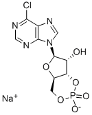 CAS 登录号:94200-58-5, 6-氯-9-(3,5-O-磷酸亚基-beta-D-呋喃核糖基)-9H-嘌呤单钠盐
