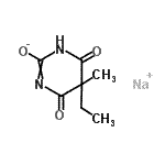 CAS 登录号：94201-54-4， 钠5-乙基-5-甲基-4,6-二氧代-1H-嘧啶-2-醇
