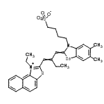CAS 登录号：94213-13-5， 4-[2-[2-[(1-乙基苯并[e][1,3]苯并噻唑-1-鎓-2-基)亚甲基]丁亚基]-5,6-二甲基-1,3-苯并硒唑-3-基]丁烷-1-磺酸酯