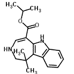 CAS 登录号：942145-77-9， 异丙基1,1-二甲基-1,2,3,6-四氢氮杂卓并[4,5-b]吲哚-5-羧酸酯
