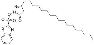 CAS#: 94247-98-0, 2-(3-Heptadecyl-4,5-Dihydro-5-Oxo-1H-Pyrazol-1-Yl)Benzothiazole-4-sulphonic Acid