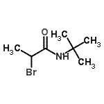 CAS 登录号：94318-80-6， 2-溴-N-(2-甲基-2-丙基)丙酰胺