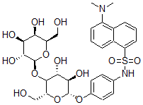 CAS 登录号:94367-65-4, N-(5-二甲基氨基萘-1-磺酰基)-4-氨基苯基-beta-乳糖苷