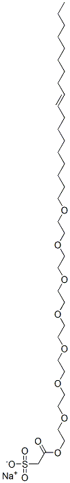 CAS#: 94386-38-6, Sodium 2-[(3,6,9,12,15,18,21-Heptaoxanonatriacont-30-Enyl)Oxy]-2-Oxoethane-1-Sulphonate