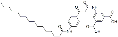 CAS 登录号：94386-43-3， 5-[[1,3-二氧代-3-[4-[(1-氧代十六烷基)氨基]苯基]丙基]氨基]间苯二甲酸